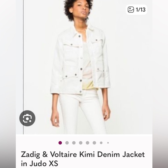Zadig & Voltaire White Denim Jacket - Picture 2 of 10